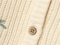 Lil Atelier birch blomsterbroderi strik cardigan